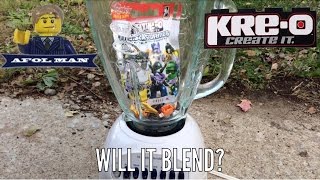 Will it Blend? KRE-O LEGO Clones Bricks (IPHONE SLOW MOTION)