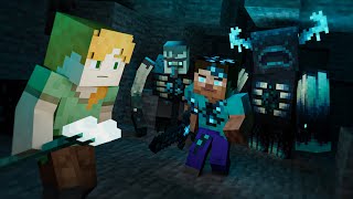 THE WARDEN - Alex and Steve Life (Minecraft animation)