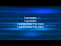 I Surrender (Hillsong) key of B piano instrumental with lyrics