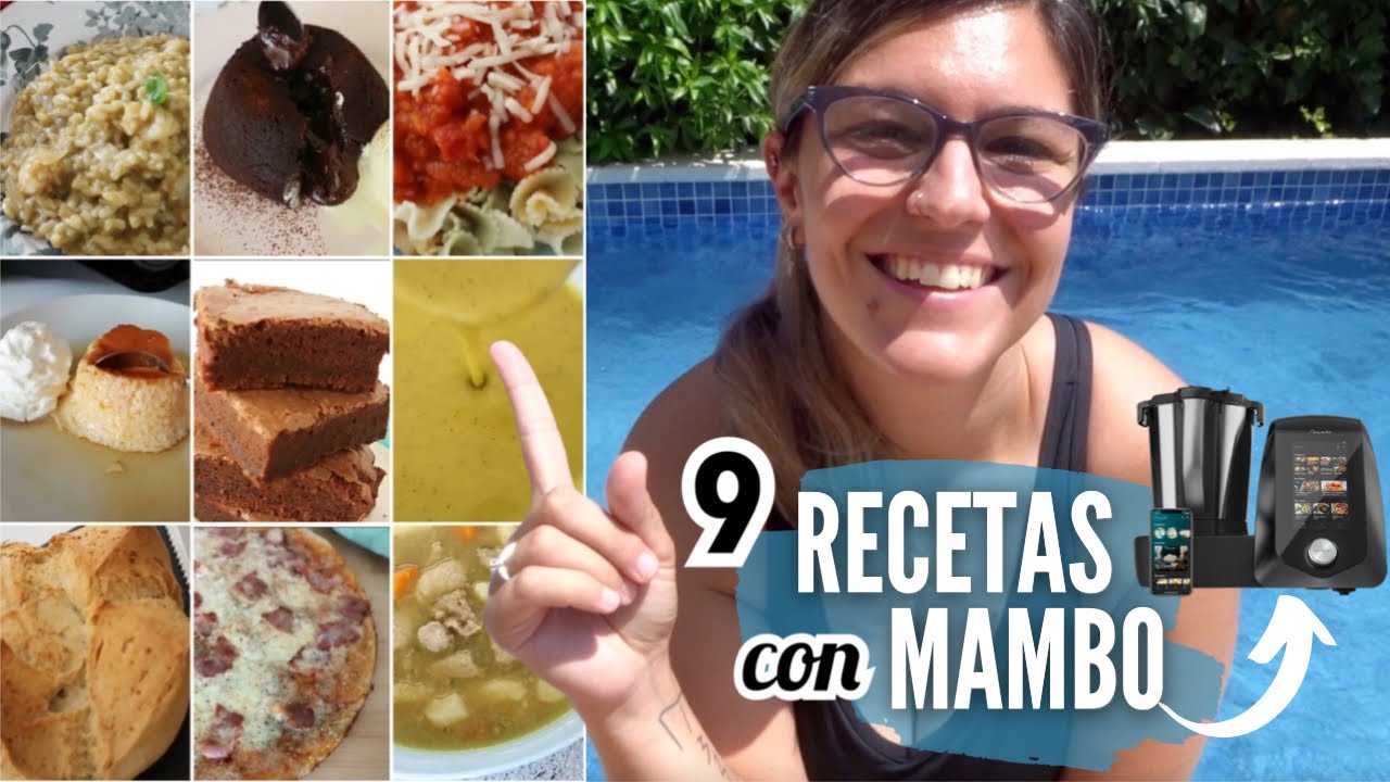 9 Recetas MAMBO CECOTEC FÁCILES | Coulant, Risotto, Flan, Pan, Pizza ...