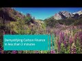 Carbon Finance Explained in Under Two Minutes