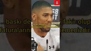 😔 Anthony Joshua, Ülkemizde ve Suriye'de meydana gelen depremden bahsediyor. #shorts #türkiye