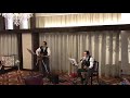 感動‼︎ （乾杯）新郎の父と新婦の父からのサプライズ弾き語り🎸（秋田）surprise narration from father at wedding