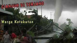 BARU Saja Angin Puting Beliung Terjang Cianjur Jawa Barat Hari Ini