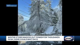 Winter storm knocks out power for thousands in NH, some could wait days
