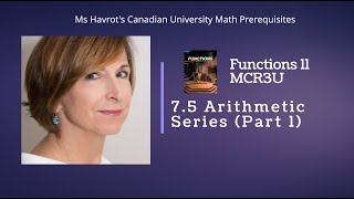 Functions 7.5  Arithmetic Series  (Part 1)