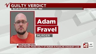 Noon Update: Adam Fravel found guilty of murder in Madeline Kingsbury case