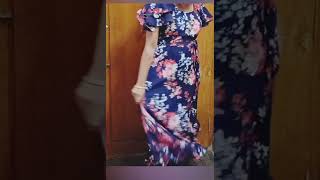 double layer umbrella sleeve with bottom frill maxi, full video link comment section