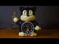 vintage rhythm black cat talking alarm clock with bugle kodansha works from japan