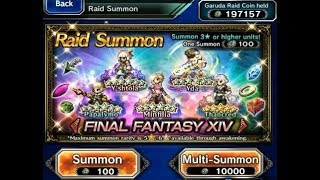 [FFBE] Garuda RAID summons and what TRUE TMR items to craft first? F2P Guide