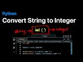 Convert String to Integer in Python - Examples | ProgramGuru