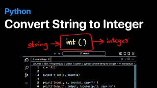 Convert String to Integer in Python - Examples | ProgramGuru