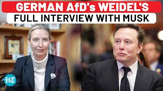 Elon Musk’s Shocking Live-Stream, Chats with German Far-Right Leader Alice Weidel | AfD Interview