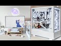 building my first gaming pc || aesthetic white build, rtx 3060 ti, kraken z53, diy white monitor 🤍