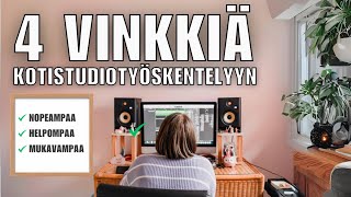 4 vinkkiä kotistudioon – Tee työskentelystä nopeaa, helppoa ja mukavaa – Kotistudiokoutsi.fi