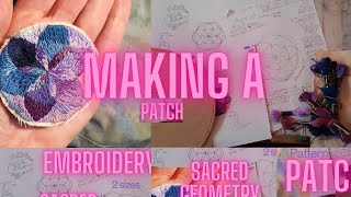 Making a Sacred Geometry Embroidery Patch