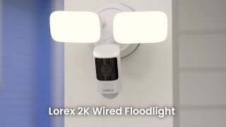 New Lorex 2K Wired Floodlight Camera