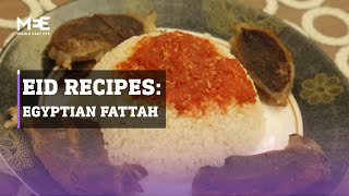 Traditional Egyptian Eid fattah recipe