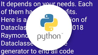 Data Classes vs typing.NamedTuple primary use cases