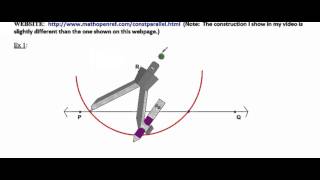 9 - Constructions - Copy an Angle and Parallel Lines