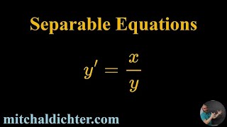 Separable Equations Example 4