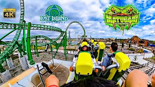 Matugani Roller Coaster On Ride Back Seat 4K POV Lost Island Theme Park 2024 08 16