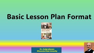 Basic Lesson Plan Format: Stop Making it so complicated