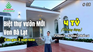 Garden villa with 2 street frontages near Da Lat | Price 4 billion VND (negotiable), 726m2-430m2 ...