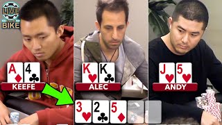 FLOPPED STRAIGHT vs KK vs TOP PAIR! QUADS vs FULL HOUSE! High Stakes Poker Highlights