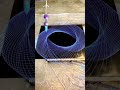 Blue pendulum painting high speed