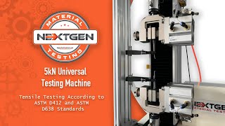 Tensile Testing According to ASTM D412 and ASTM D638 Standards | 5kN Universal Testing Machine