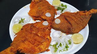 पापलेट फ्राय | Pomfret fry | Deeps kitchen marathi