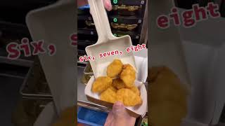 How we make a 10 piece McNugget!🤭😜 #fypシ #food #mcnuggets #mcdonalds #fastfood
