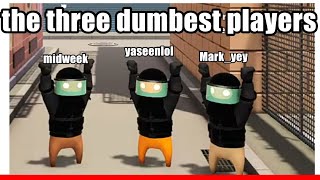 the three dumbest players in gang beasts (@Midweek404 , @Mark_yey)