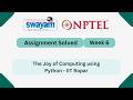 The Joy of Computing using Python Week 6 | NPTEL ANSWERS 2026 #nptel2026 #myswayam #nptel #nptelexam