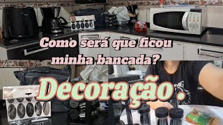 Organização da bancada/produtos da Shoppe #organização #produtinhos #shopee