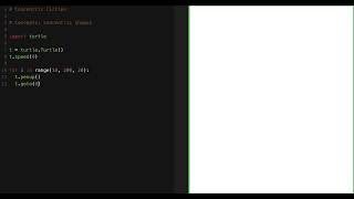 Concentric Circles in Python Turtle