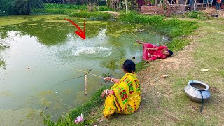 Fishing Video || What a wonderful fishing technique I have seen for the first time || Hook fishing