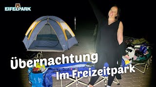 🏕Übernachtung in einem Freizeitpark - Ein Kindheitstraum geht in Erfüllung! Eifelpark Gondorf!