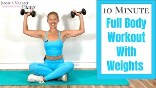 10 Minute Full Body Workout with Weights - For all levels!