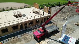 Sunshine Village Sky View of Second Floor Systematic, Modular Installation.