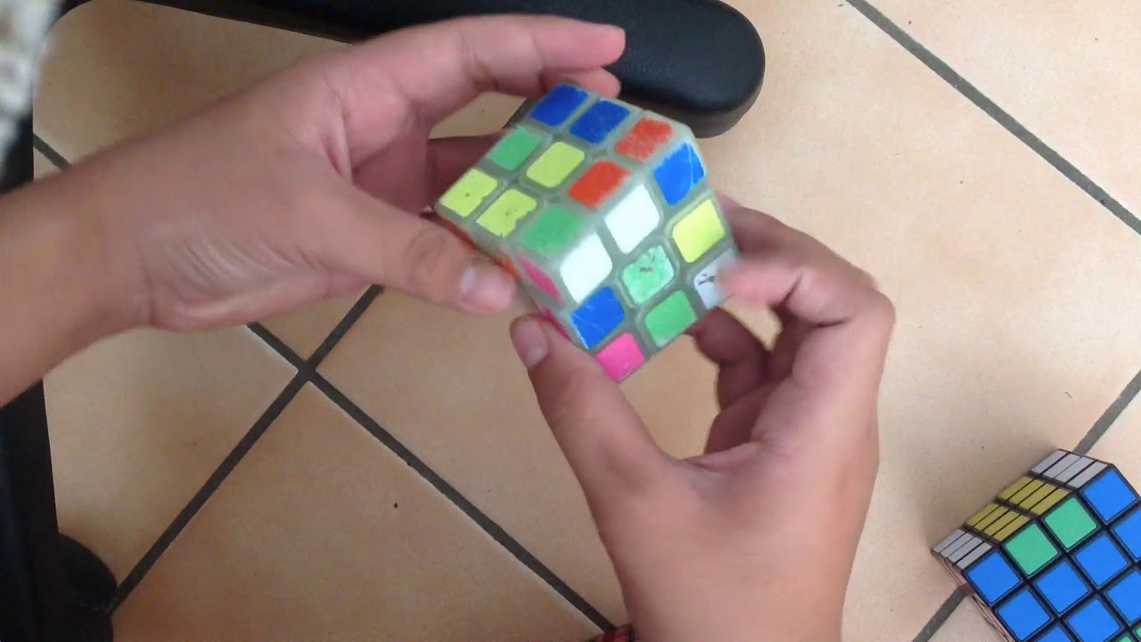 Solving My Friend's Rubiks Cube For T Perm - YouTube