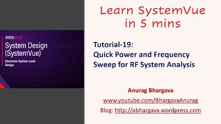 Tutorial-19: Quick Power and Frequency Sweeps for RF Systems