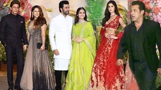 Bollywood Stars At Sonam Kapoor's Wedding Party FULL VIDEO Salman, Shahrukh, Katrina, Varun, Ranbir