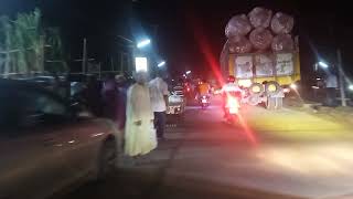 রাতের বনপাড়া বাজার। How dose Bonpara market look like at night?