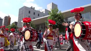 戻り囃子 その1＠中央通６大祭りパレード(東北六魂祭2012)