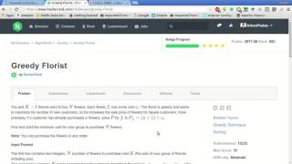 HackerRank | Greedy Florist Solution