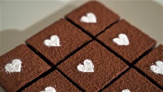 Making Pavé chocolate that makes love.│Valentine's Day chocolate.│4K