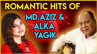 Mohd.aziz&Alka Yagnik Best romantic hit songs collection|EVERGREEN Bollywood Hits-Alka yagnik&Aziz