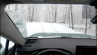 2021 Toyota RAV4 XLE Premium : Testing The AWD In Standard & "Snow Mode" In A Snowstorm...